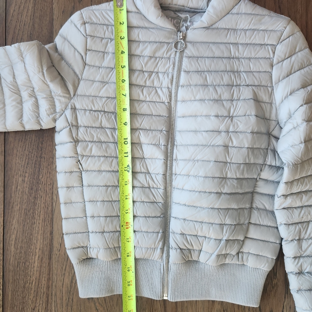 NWT Michael Kors XS Down Jacket Silver Packable - Picture 12 of 14